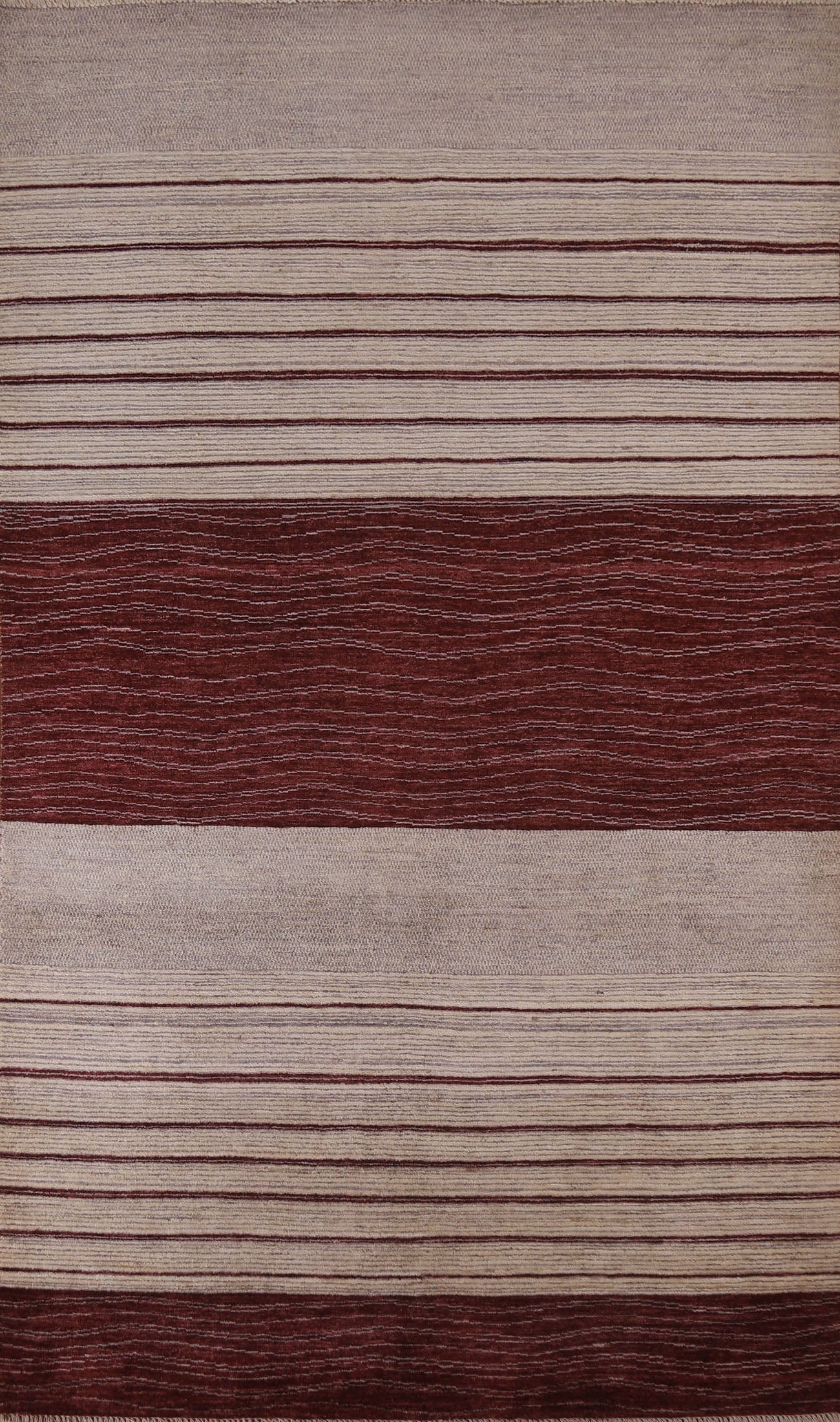 Striped Gabbeh Kashkoli Oriental Area Rug 6x9