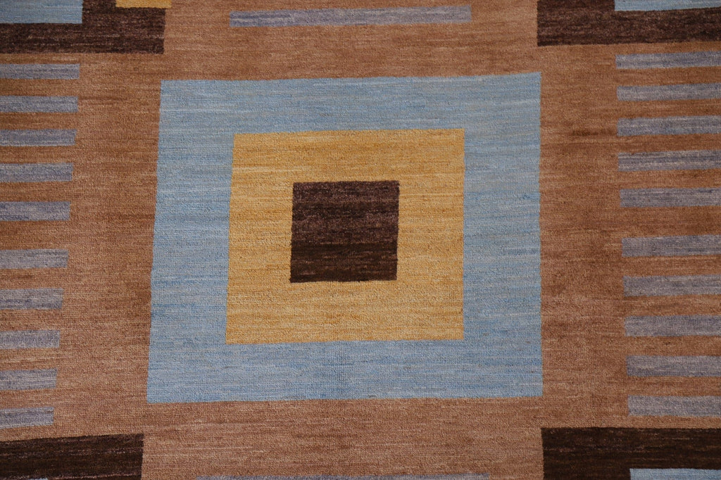 Brown Gabbeh Kashkoli Modern Area Rug 6x8