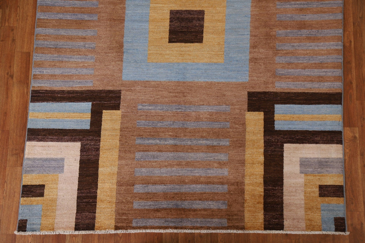 Brown Gabbeh Kashkoli Modern Area Rug 6x8