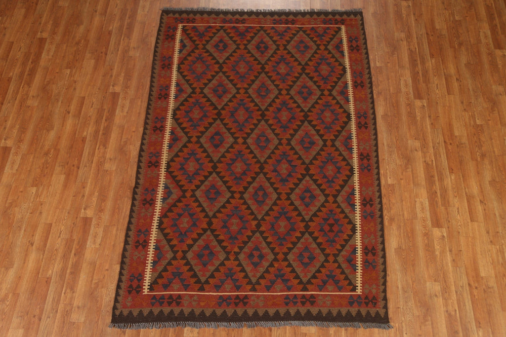 Tribal Kilim Hand Woven Area Rug 5x8