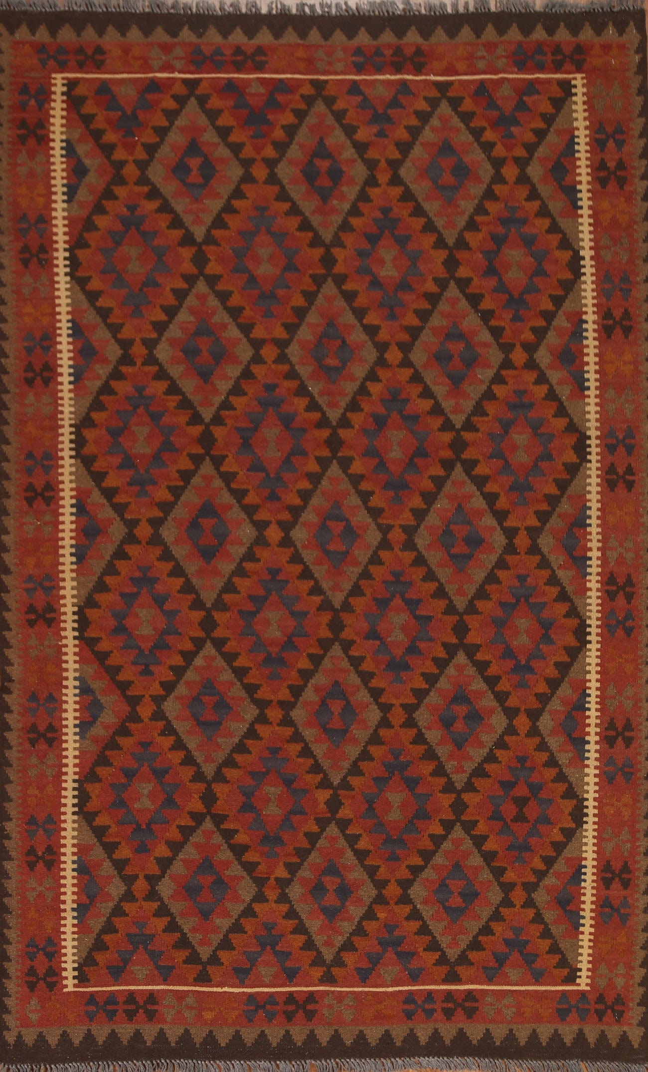 Tribal Kilim Hand Woven Area Rug 5x8