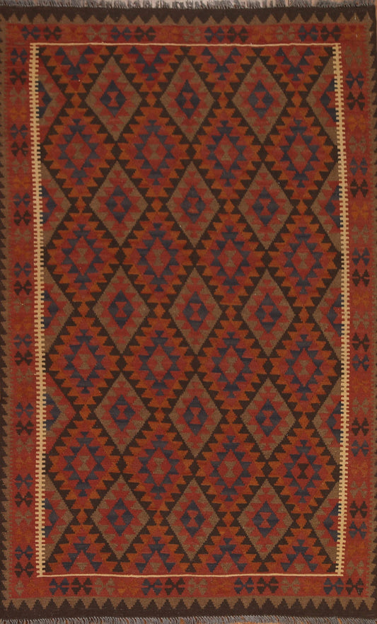 Tribal Kilim Hand Woven Area Rug 5x8