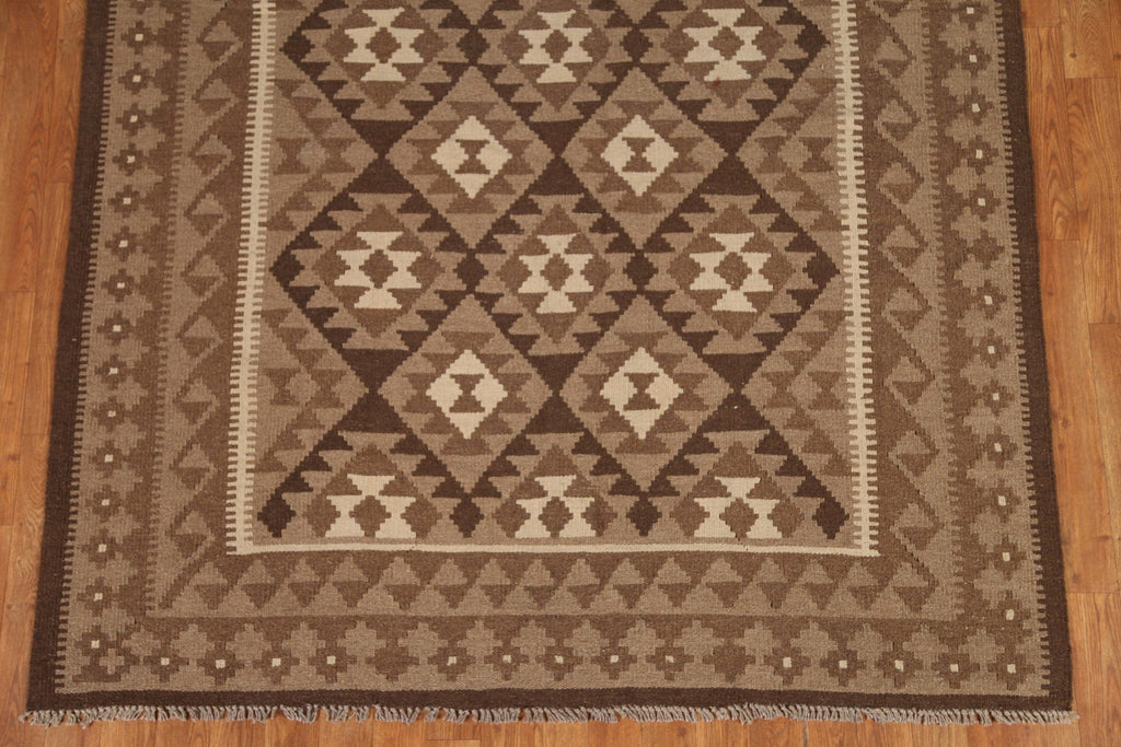 Tribal Wool Kilim Area Rug 5x8