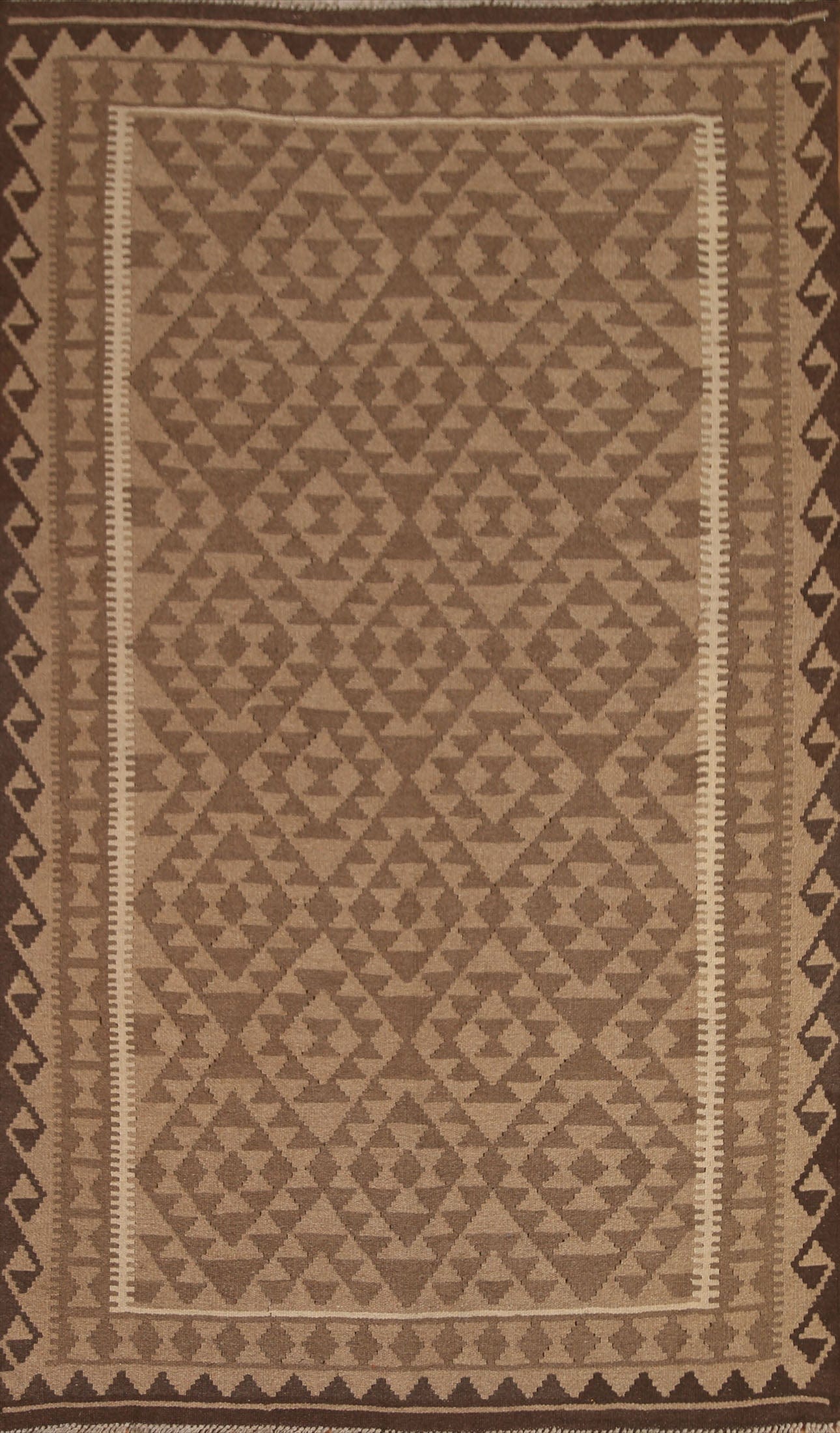 Geometric Kilim Hand Woven Area Rug 5x8