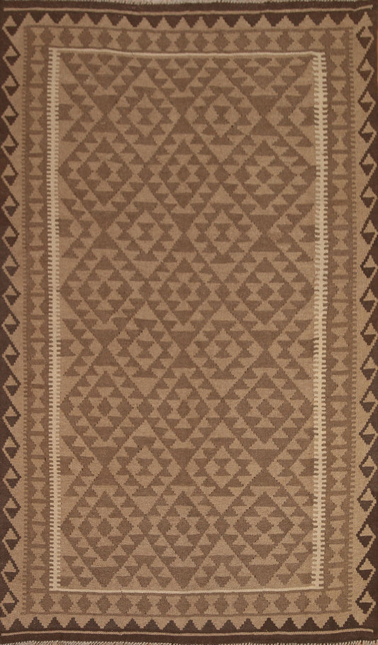 Geometric Kilim Hand Woven Area Rug 5x8