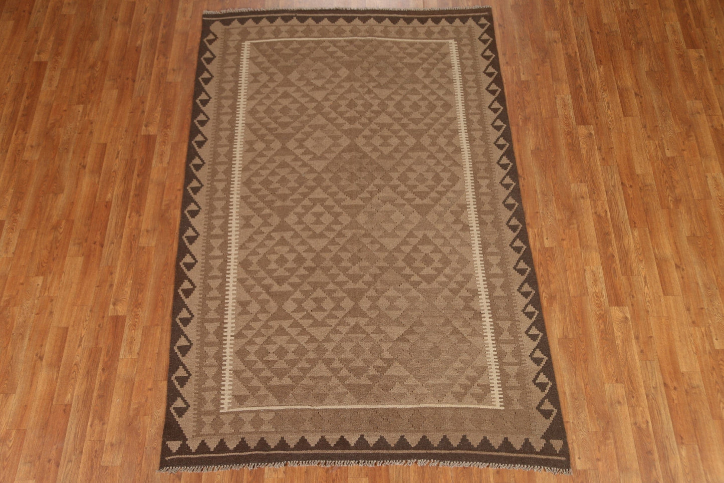 Handmade Kilim Wool Area Rug 5x8