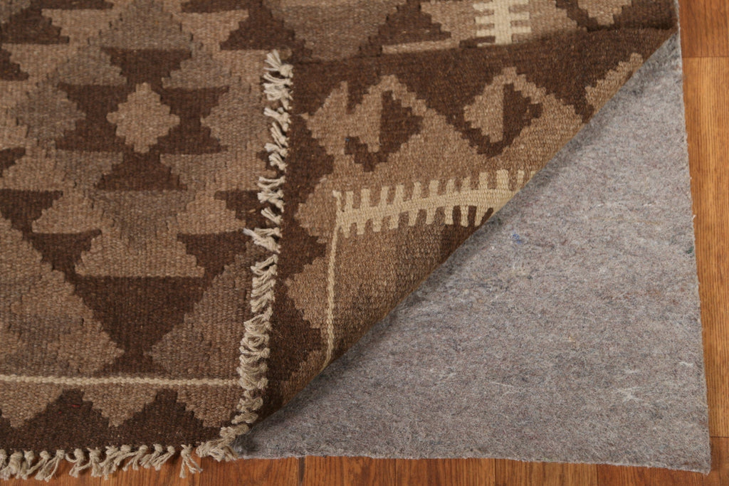 Brown Kilim Geometric Area Rug 5x8