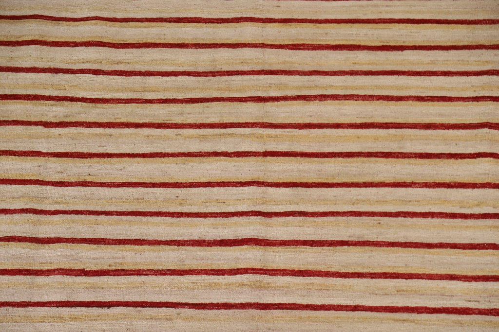 Striped Gabbeh Kashkoli Modern Area Rug 8x11