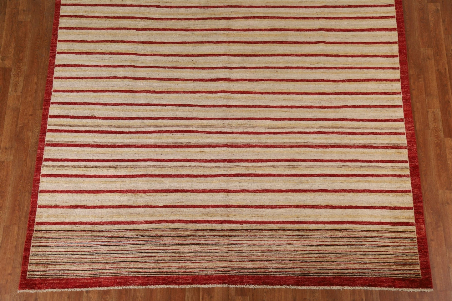 Striped Gabbeh Kashkoli Modern Area Rug 8x11