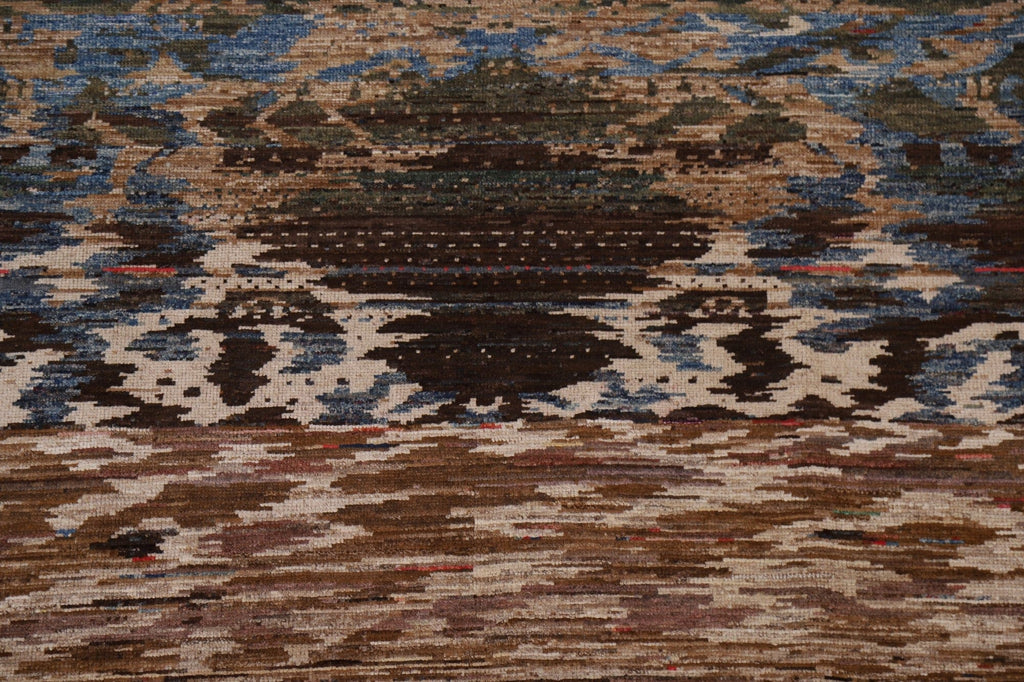 Abstract Gabbeh Kashkoli Wool Area Rug 6x8