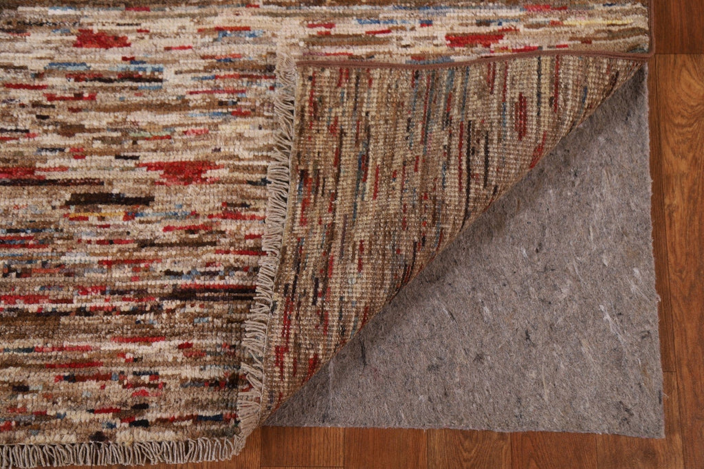 Abstract Gabbeh Kashkoli Wool Area Rug 6x8