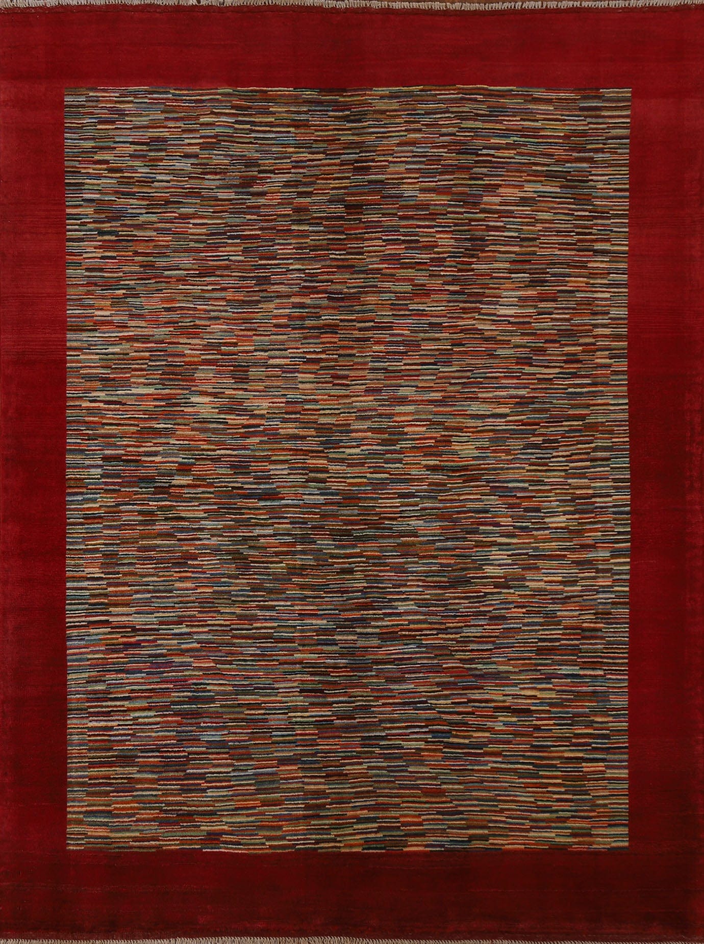 Striped Gabbeh Kashkoli Modern Area Rug 5x6