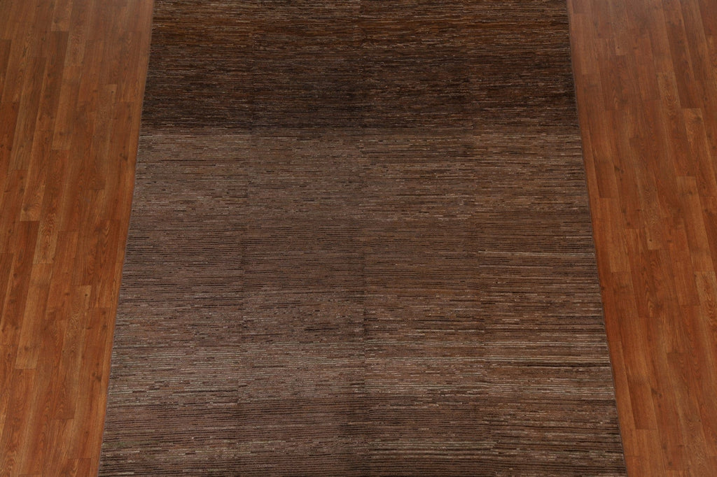 Dark Brown Gabbeh Kashkoli Modern Area Rug 7x10