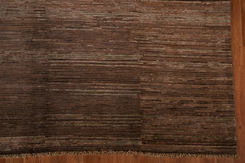 Dark Brown Gabbeh Kashkoli Modern Area Rug 7x10