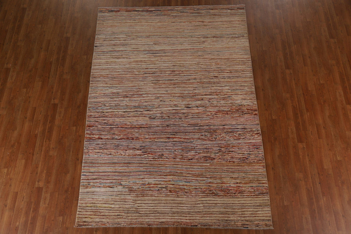 Striped Gabbeh Kashkoli Wool Area Rug 7x10