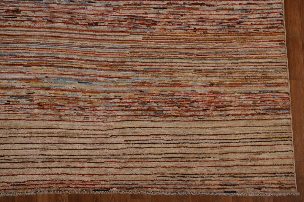 Striped Gabbeh Kashkoli Wool Area Rug 7x10