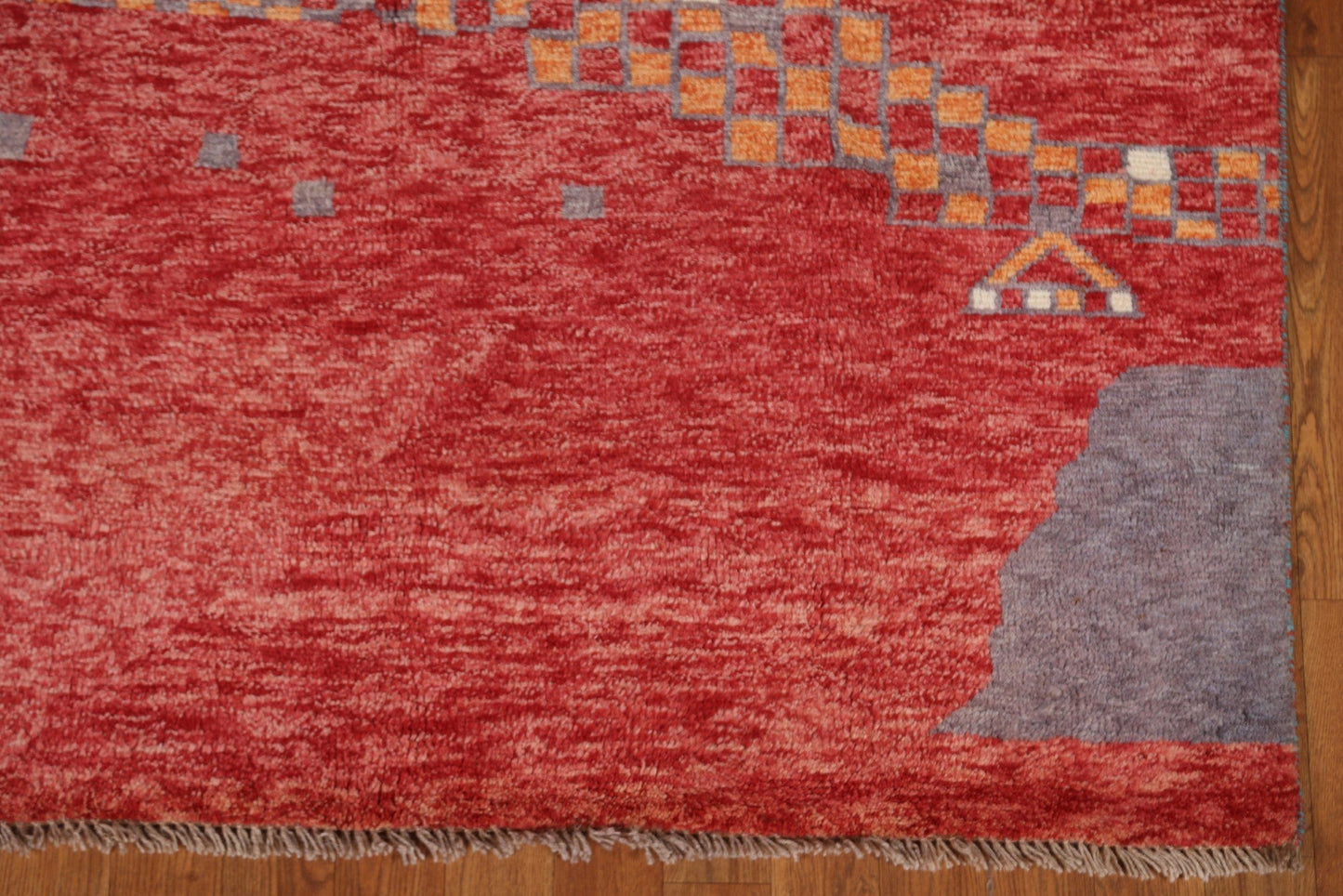 Abstract Gabbeh Kashkoli Area Rug 5x7