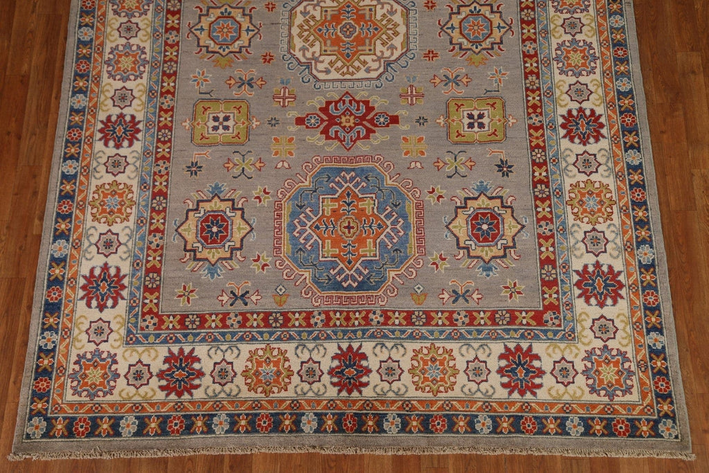 Geometric Kazak Handmade Area Rug 7x10