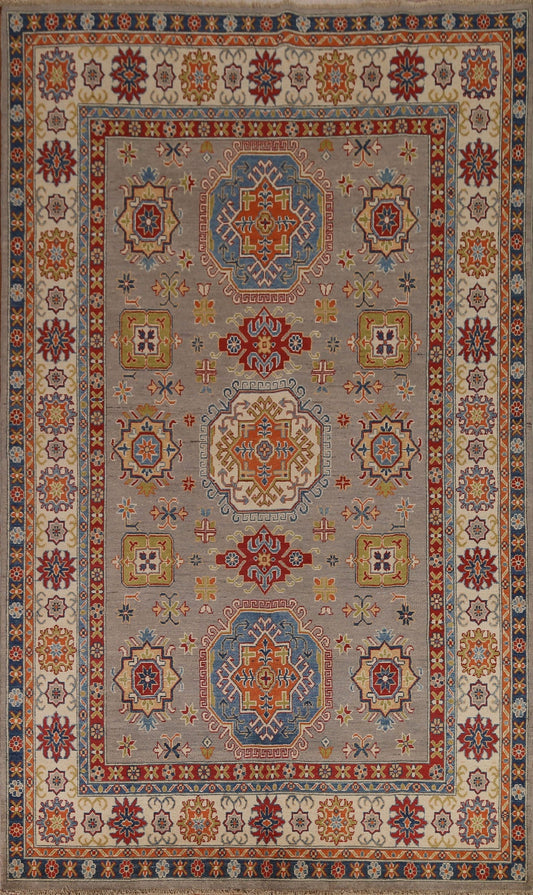 Geometric Kazak Handmade Area Rug 7x10