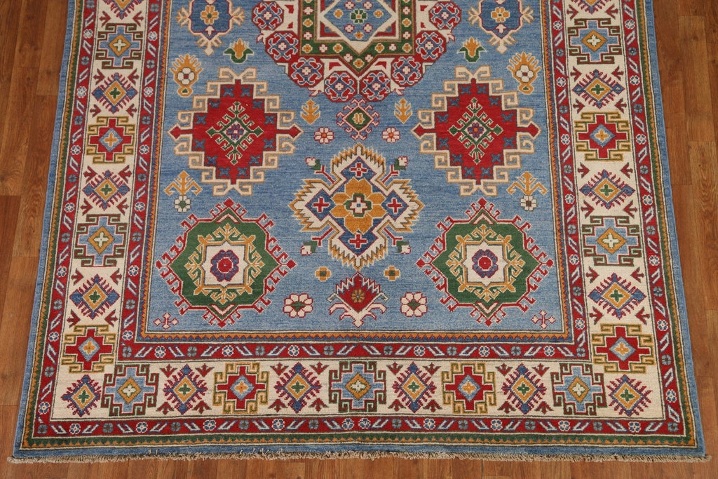 Light Blue Kazak Oriental Area Rug 6x10