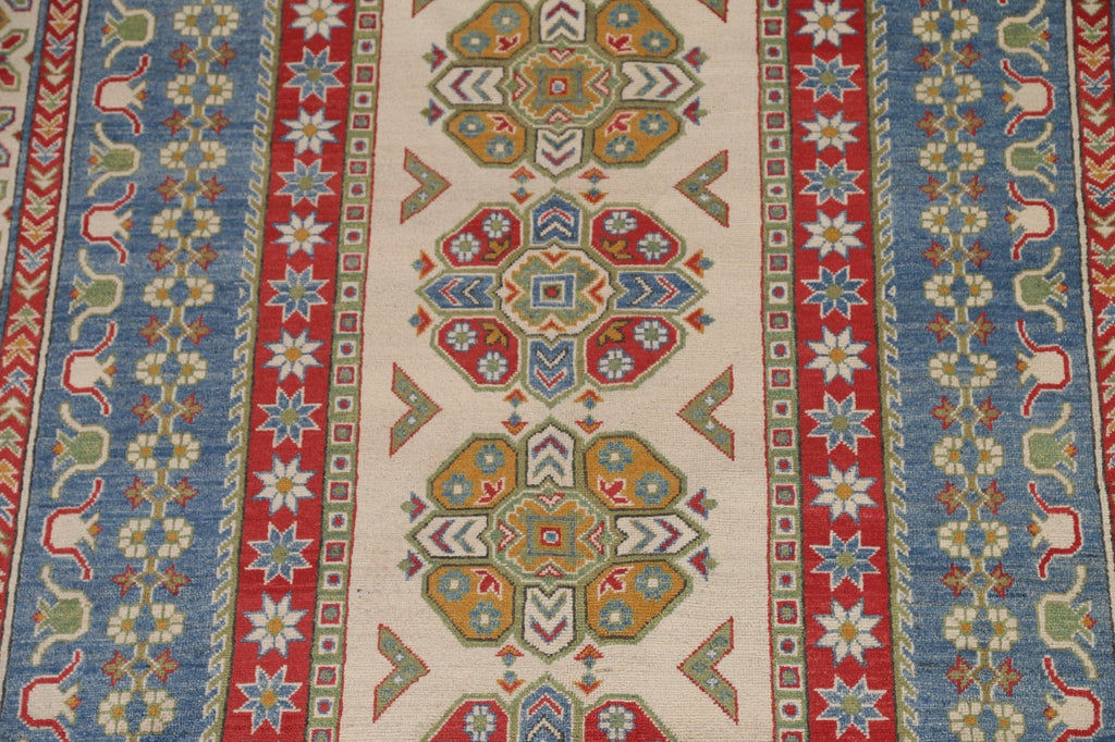 Geometric Kazak Oriental Area Rug 7x10