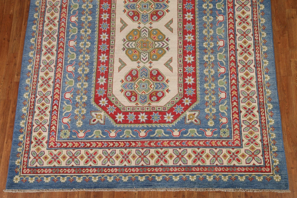 Geometric Kazak Oriental Area Rug 7x10