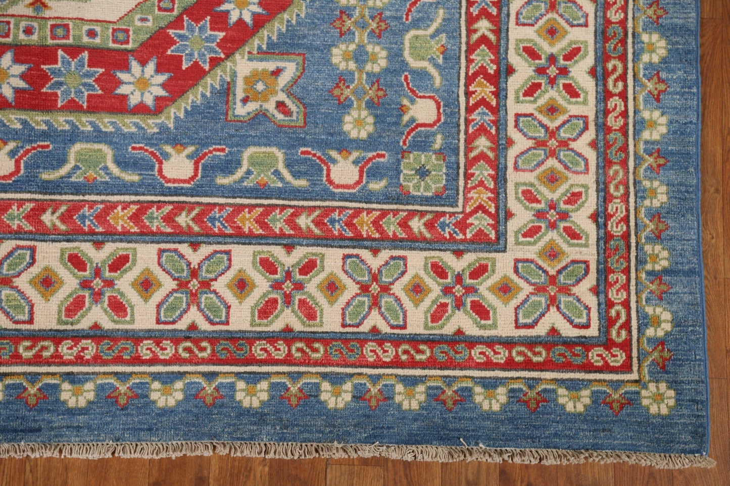 Geometric Kazak Oriental Area Rug 7x10