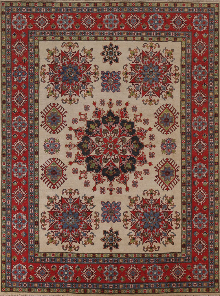 Geometric Kazak Oriental Area Rug 8x10