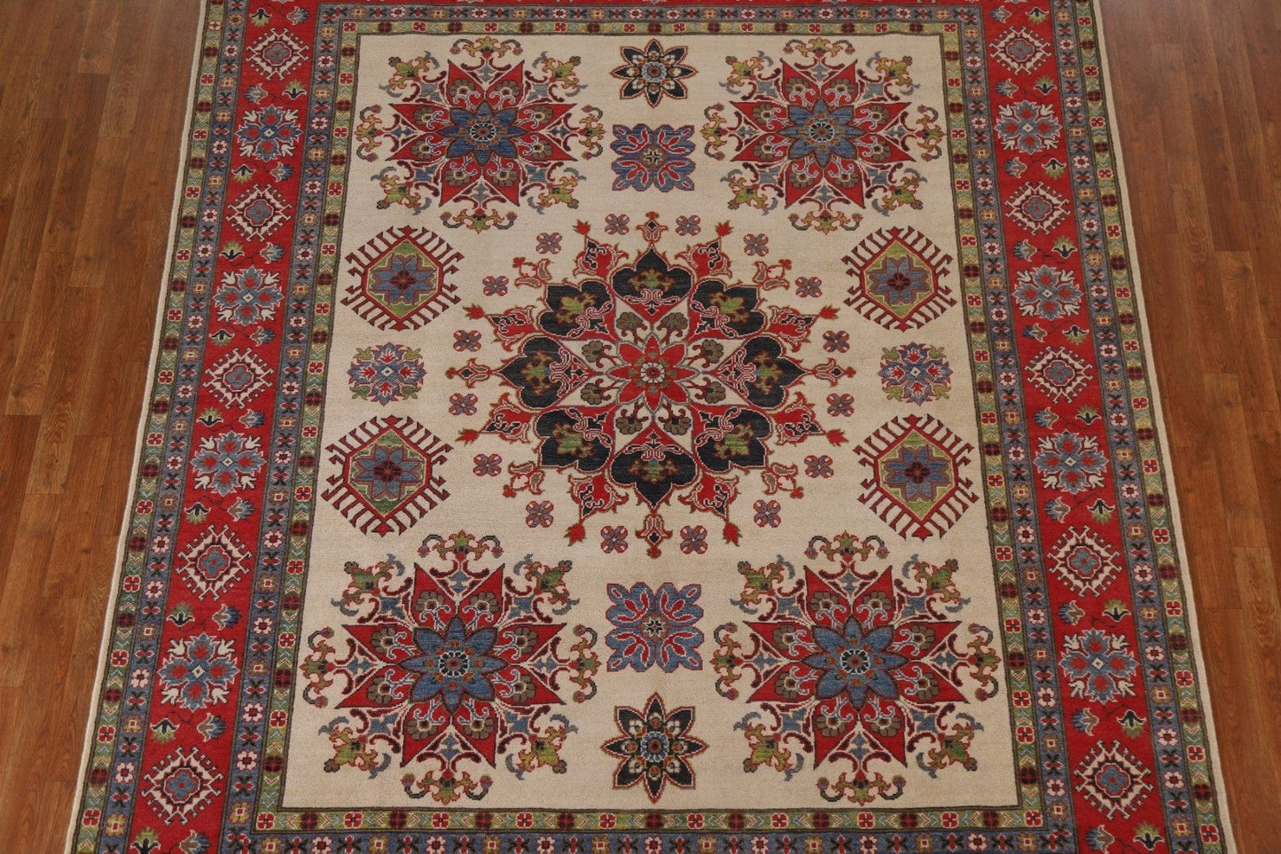 Geometric Kazak Oriental Area Rug 8x10