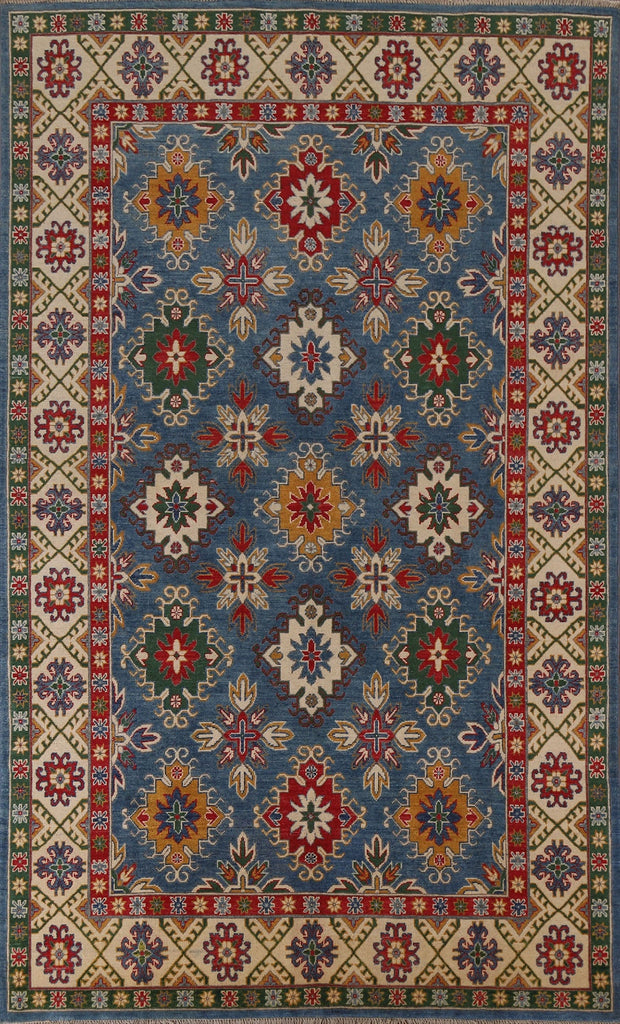 Geometric Kazak Handmade Area Rug 7x10