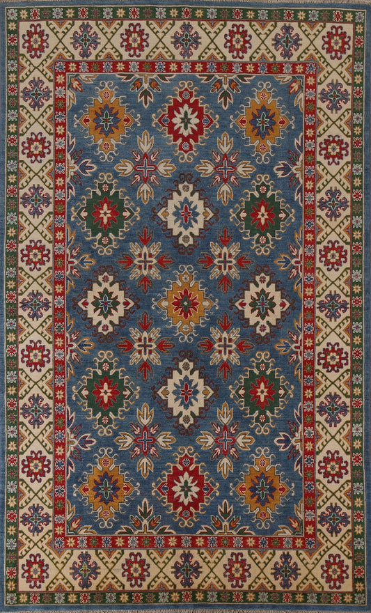 Geometric Kazak Handmade Area Rug 7x10