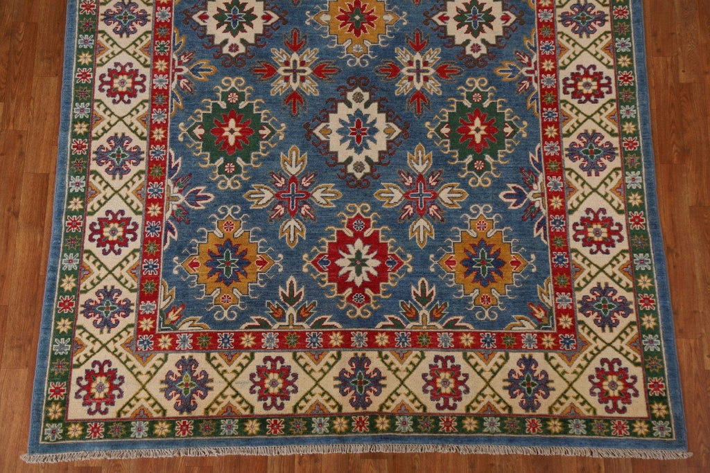 Geometric Kazak Handmade Area Rug 7x10