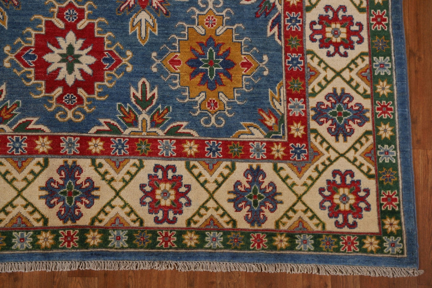 Geometric Kazak Handmade Area Rug 7x10