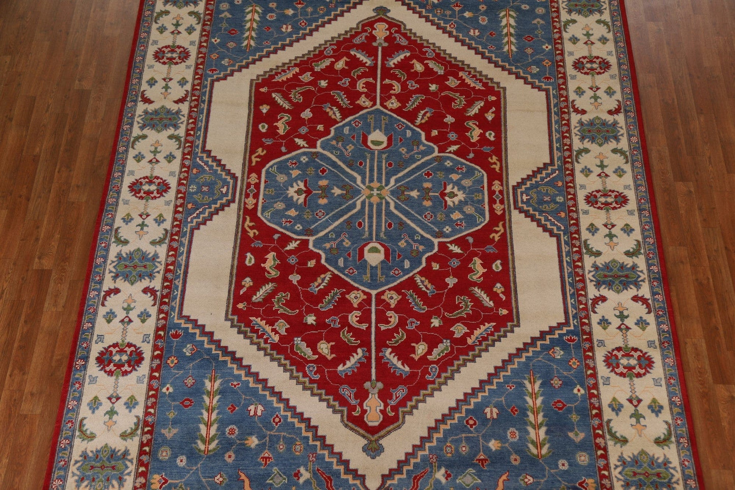 Geometric Kazak Oriental Area Rug 8x12