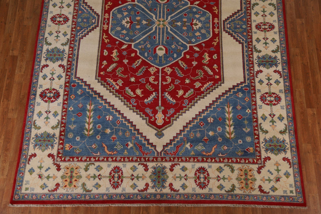 Geometric Kazak Oriental Area Rug 8x12