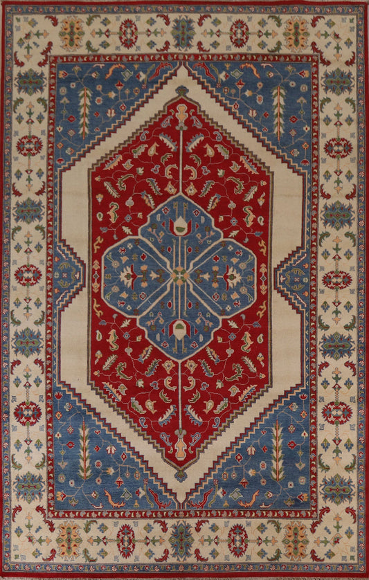 Geometric Kazak Oriental Area Rug 8x12