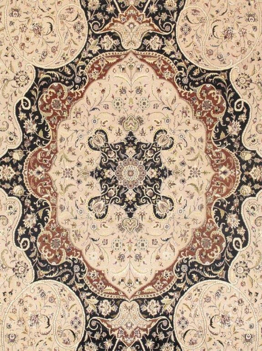 Tabriz Hand-Knotted Wool Area Rug- 9'10" X 15' 0"