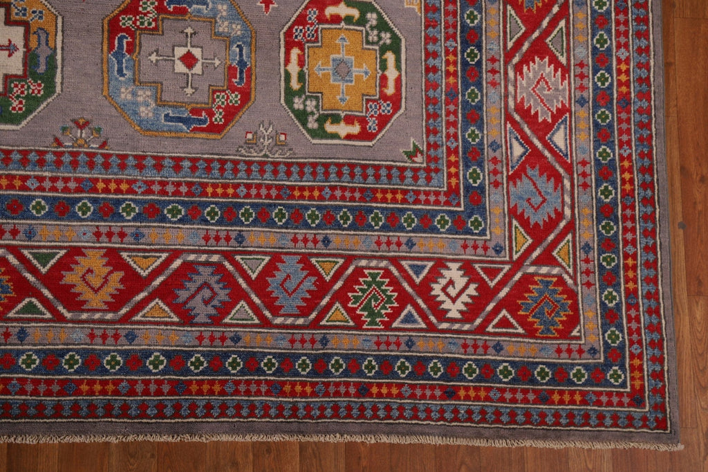 All-Over Geometric Kazak Large Area Rug 10x14