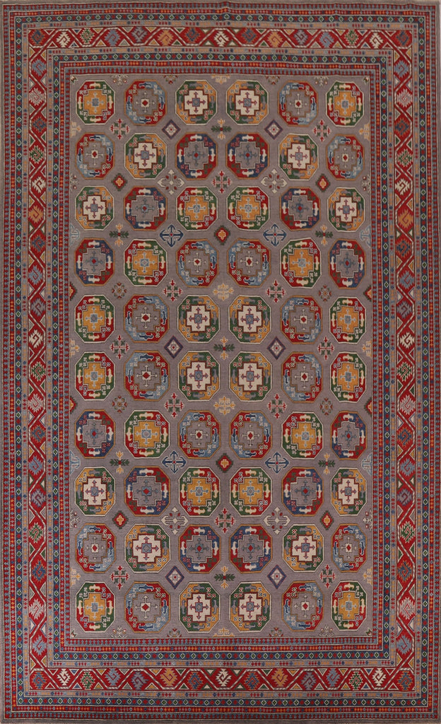 All-Over Geometric Kazak Large Area Rug 10x14