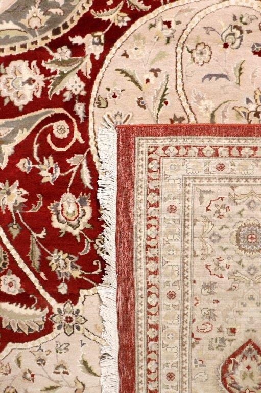 Tabriz Hand-Knotted Silk & Wool Area Rug- 9'11" X 14' 3"