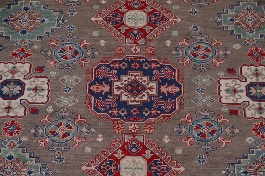 Geometric Wool Kazak Wool Area Rug 10x13