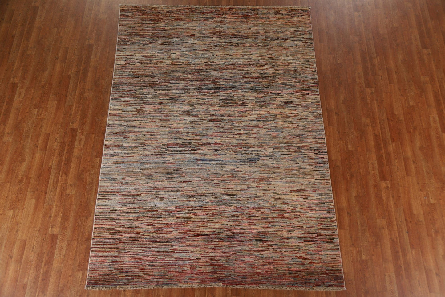 Striped Gabbeh Kashkoli Modern Area Rug 7x10