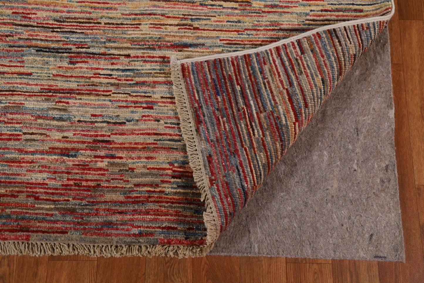 Striped Gabbeh Kashkoli Modern Area Rug 7x10