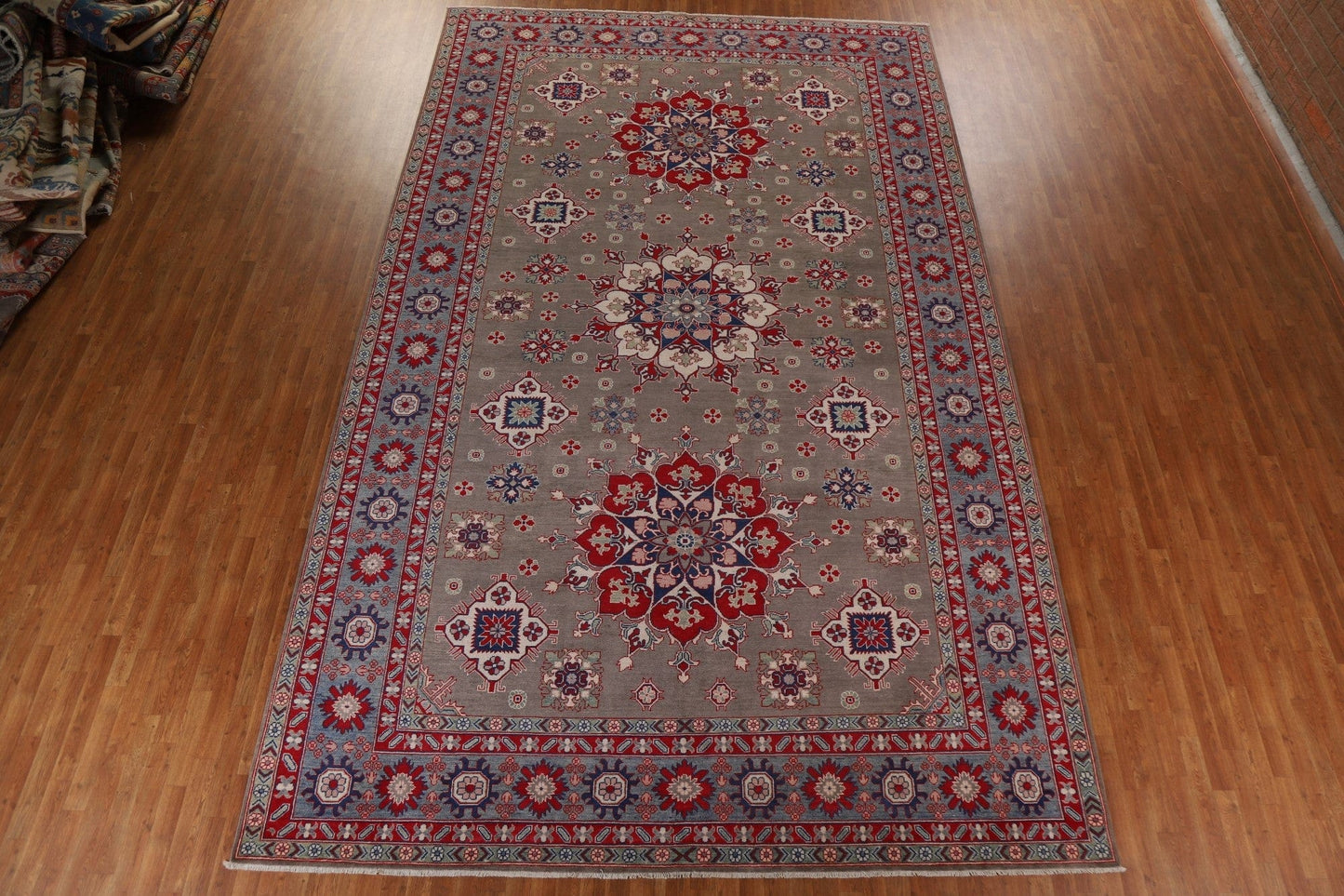 Geometric Kazak Oriental Large Rug 10x17