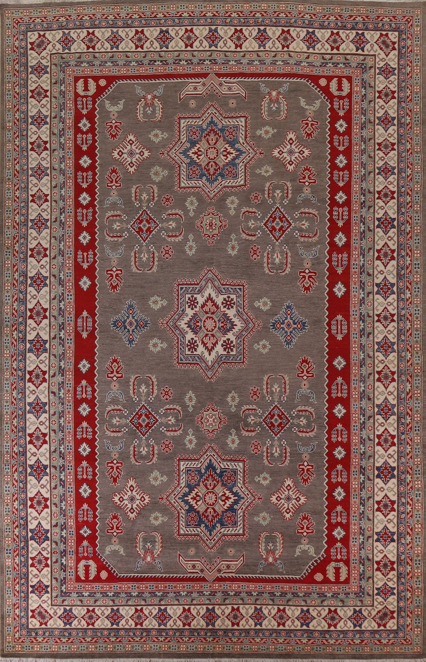 Geometric Kazak Oriental Area Rug 10x13