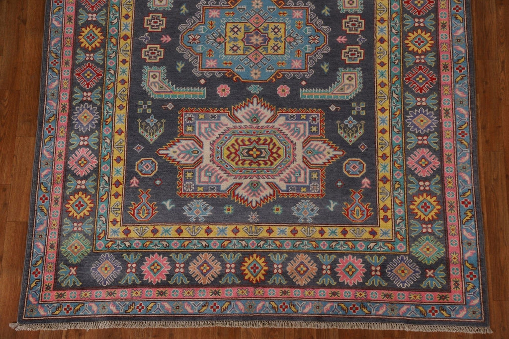 Geometric Kazak Oriental Area Rug 6x8