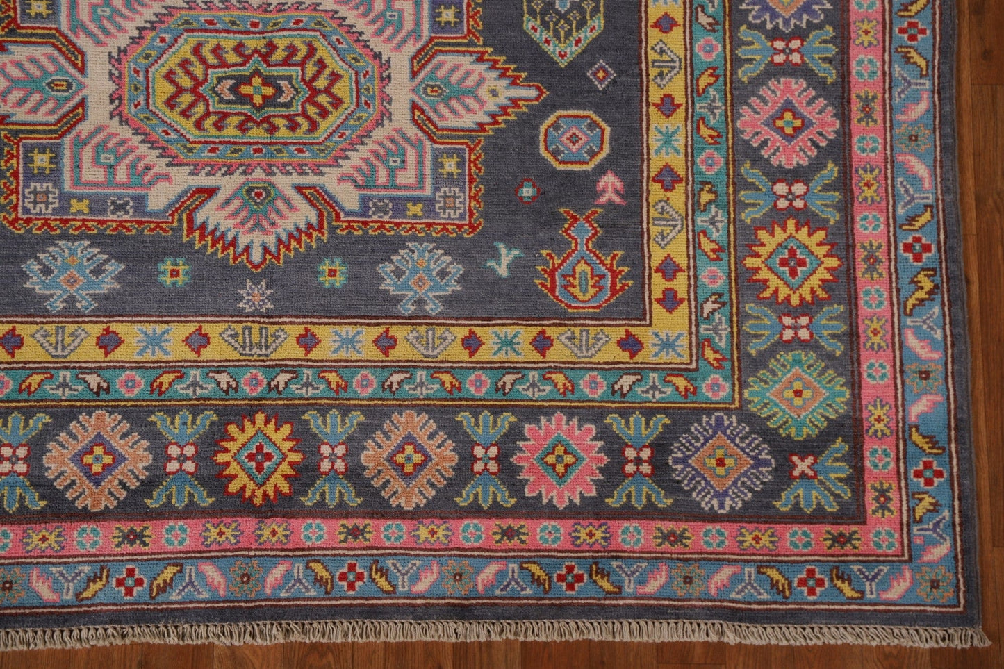 Geometric Kazak Oriental Area Rug 6x8