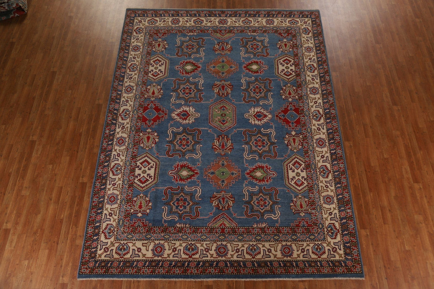 Geometric Kazak Oriental Area Rug 9x12