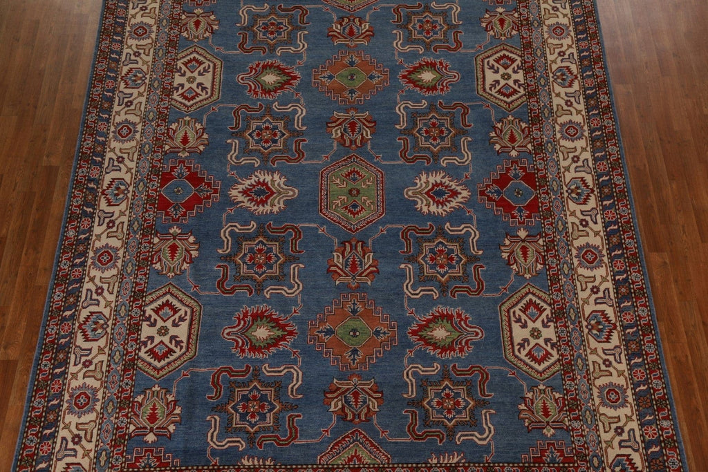 Geometric Kazak Oriental Area Rug 9x12