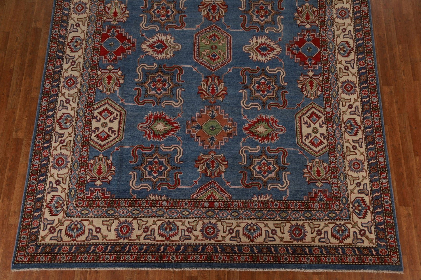 Geometric Kazak Oriental Area Rug 9x12